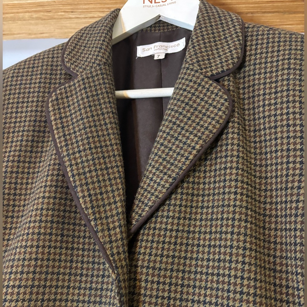 San Francisco-Brown Checkered Coat - Picture 10 of 12